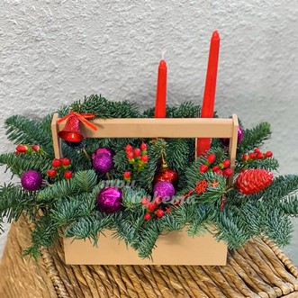 Новогодний подарок в ящичке Новогодний подарок в ящичке