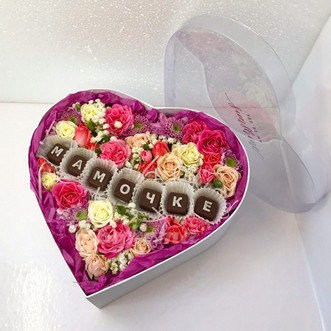 Композиция цветов "Мамочке"