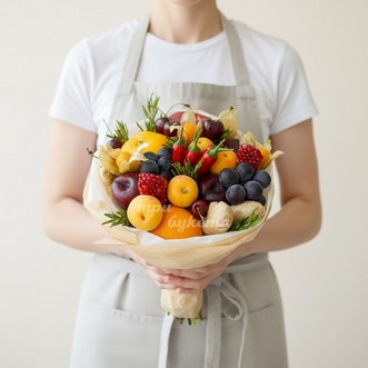 Букет из апельсинов и слив