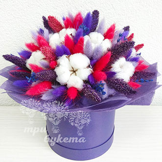 Лаванда и лагурус в коробке Лаванда и лагурус в коробке