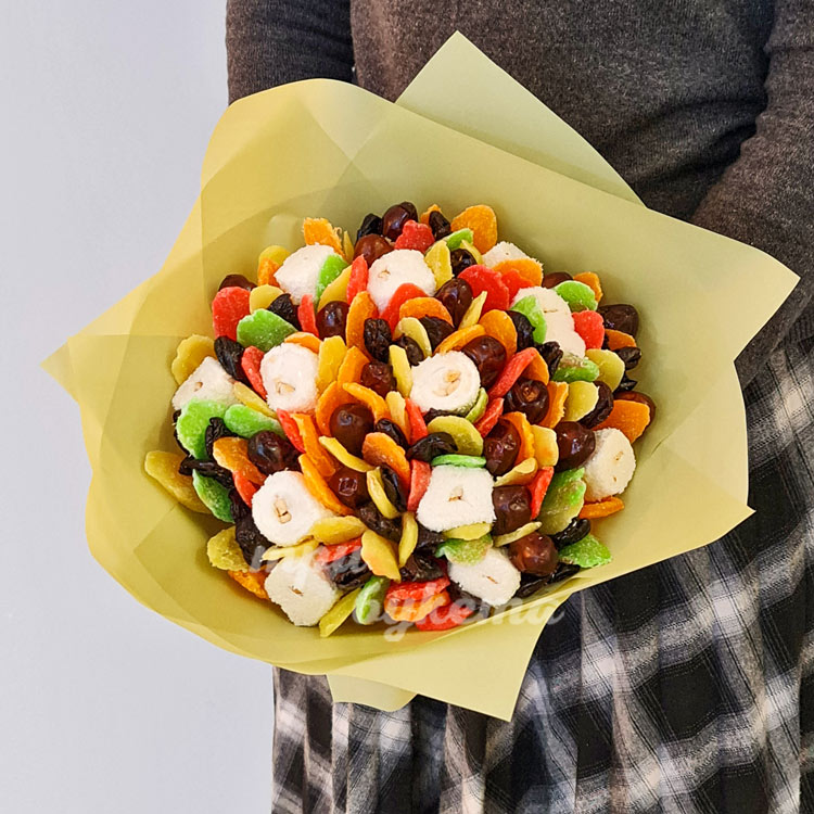 Букет из сухофруктов и мармелада (доп. фото 2)